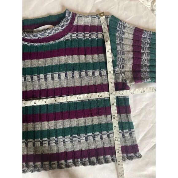 S2 American Deadstock Ribbed Cropped Top Size Medium - Picture 4 of 4